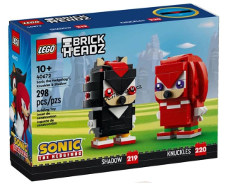 40672 LEGO BRICK HEADZ SONIC THE HEDGEHOG: KNUCKLES A SHADOW