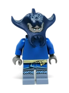 LH4138 LEGO HRANÁ MINIFIGURKA ROBOT MODRÁ MASKA