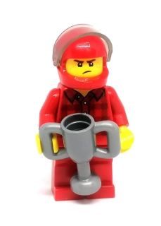 LH4166 LEGO HRANÁ MINIFIGURKA ZÁVODNÍK S POHÁREM