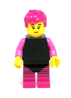 LH4183 LEGO HRANÁ MINIFIGURKA ŽENA RŮŽOVÉ VLASY