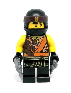 LH4198 LEGO HRANÁ MINIFIGURKA NINJA HNĚDÝ
