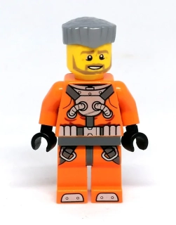 LH4205 LEGO HRANÁ MINIFIGURKA KOSMONAUT ORANŽOVÝ OBLEK