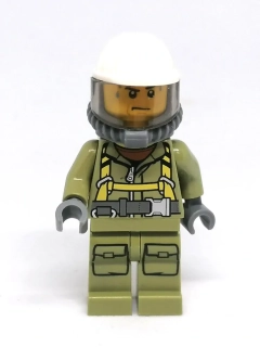 LH4214 LEGO HRANÁ MINIFIGURKA MUŽ POTÁPĚČ ZELENÝ