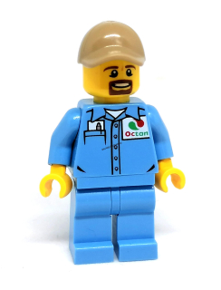 LH4215 LEGO HRANÁ MINIFIGURKA MUŽ OBSLUHA ČERPACÍ STANICE