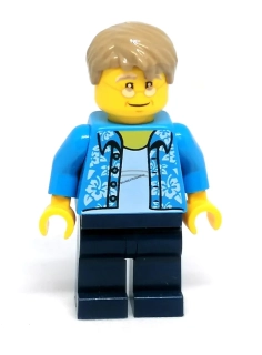 LH4216 LEGO HRANÁ MINIFIGURKA DĚDA MODRÁ KOŠILE