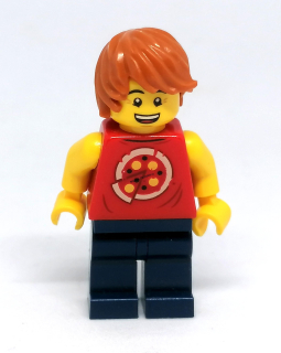 LH4223 LEGO HRANÁ MINIFIGURKA MUŽ ČERVENÉ TÍLKO