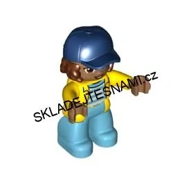 N1154 DUPLO NOVÁ FIGURKA ŽENA V KŠILTOVCE OPÁLENÁ