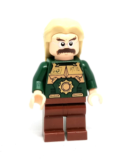 LH4317 LEGO HRANÁ MINIFIGURKA MUŽ DLOUHÉ VLASY