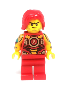 LH4338 LEGO HRANÁ MINIFIGURKA SAMURAI ČERVENÉ VLASY