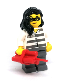 LH4422 LEGO HRANÁ MINIFIGURKA VĚZEŇKYNĚ S DYNAMITEM
