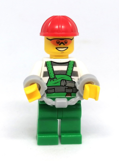 LH4428 LEGO HRANÁ MINIFIGURKA DĚLNÍK V POUTECH