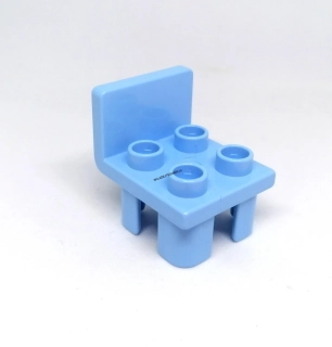 H19 DUPLO HRANÁ ŽIDLE SVĚTLE MODRÁ