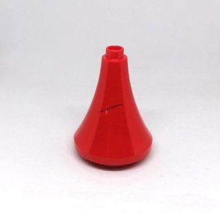 H52 DUPLO HRANÁ KOSTKA KULATÁ STŘÍŠKA ČERVEHÁ HRAD 2X2 NOPKY