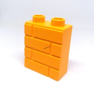 H87 DUPLO HRANÁ KOSTKA ŽLUTÁ TEXTURA CIHLY