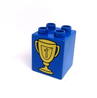 H110 DUPLO HRANÉ KOSTKY POTISK ZLATÝ POHÁR
