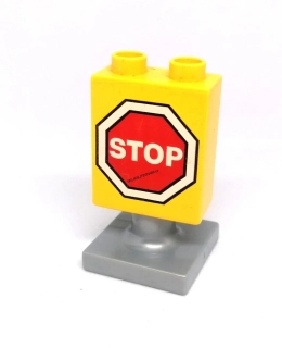 H122 DUPLO HRANÉ KOSTKY POTISK DOPRAVNÍ ZNAČKA STOP