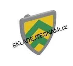 X339 LEGO NOVÝ ŠTÍT ŽLUTÉ A ZELENÉ PRUHY LOMENÉ