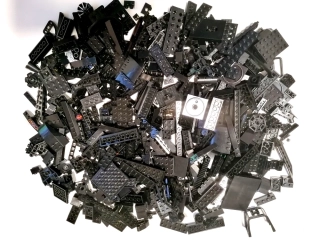 SCL101- HRANÉ LEGO MIX DÍLŮ ČERNÁ - VÁHA 700 GRAMŮ