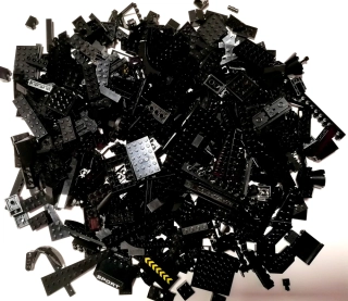 SCL102- HRANÉ LEGO MIX DÍLŮ ČERNÁ - VÁHA 700 GRAMŮ