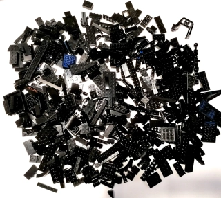 SCL105- HRANÉ LEGO MIX DÍLŮ ČERNÁ - VÁHA 700 GRAMŮ