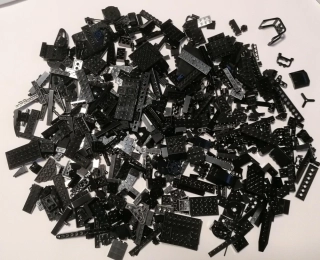 SCL106- HRANÉ LEGO MIX DÍLŮ ČERNÁ - VÁHA 700 GRAMŮ