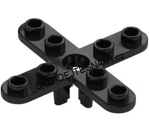 LH1871 LEGO HRANÁ VRTULE ČERNÁ S OTEVŘENÝM KONEKTOREM PRŮMĚR 4 CM