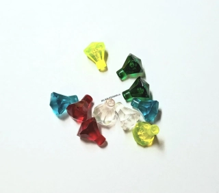 F183 LEGO DIAMANTY 10 KS PRŮSVITNÉ MIX BAREV DLE POPISU