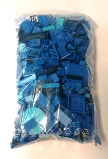 SCL145 HRANÉ LEGO MIX DÍLŮ MODRÁ - VÁHA 700 GRAMŮ