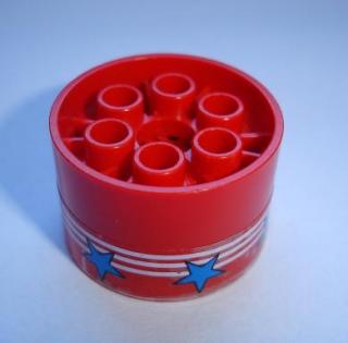 LH523 LEGO HRANÉ DÍLY 3 KS ČERVENÉ KRUHOVÉ