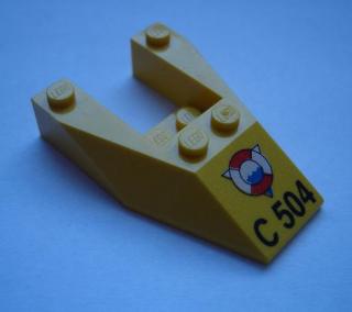 LH525 LEGO HRANÝ DÍL ŽLUTÝ KAPOTA PRO ZÁCHRANÁŘSKÉ AUTO