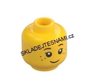 X342 LEGO NOVÁ HLAVA ŽLUTÁ PIHY