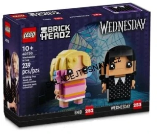 40750 LEGO BRICK HEADZ WEDNESDAY A ENID