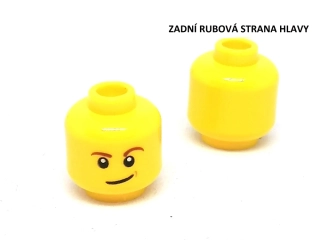 X357 LEGO NOVÁ HLAVA ŽLUTÁ 1 KS ÚSMĚV
