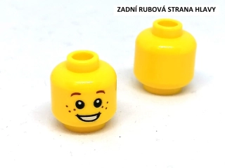 X369 LEGO NOVÁ HLAVA ŽLUTÁ 1 KS PIHATÝ OBLIČEJ