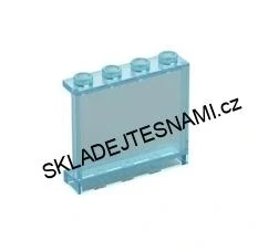 LH2716 LEGO HRANÉ PRŮHLEDNÉ LEDOVĚ MODRÉ SKLO 4X4 NOPKŮ