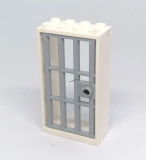 LH2723 LEGO HRANÉ DVEŘE ŠEDÁ MŘÍŽ BÍLÝ RÁM
