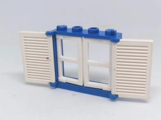 LH2740 LEGO HRANÉ OKNO MODRÝ RÁM BÍLÁ OKENICE