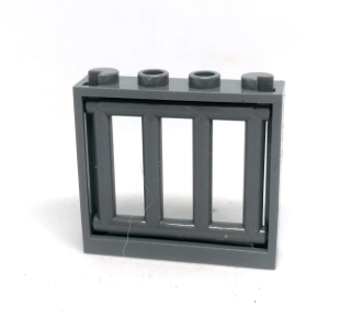 LH2742 LEGO HRANÉ OKNO ŠEDÝ RÁM ŠEDÁ MŘÍŽ