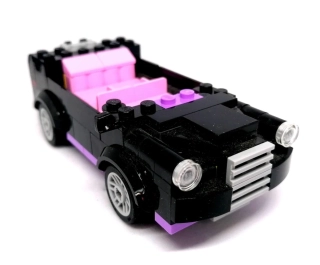 LH2761 LEGO HRANÉ TORZO AUTA ČERNORŮŽOVÉ