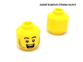 X391 LEGO NOVÁ HLAVA ŽLUTÁ 1 KS OTEVŘENÁ PUSA A VOUSY