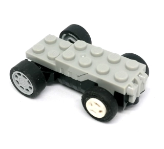 LH2842 LEGO HRANÝ PODVOZEK MALÝ ŠEDÝ SE SETRVAČNÍKEM