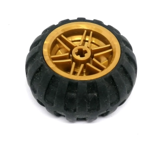LH2856 LEGO HRANÝ DÍL PNEUMATIKA SE ZLATÝM DISKEM PRŮMĚR 4,5 CM