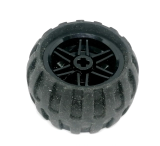 LH2857 LEGO HRANÝ DÍL PNEUMATIKA S ČERNÝM DISKEM PRŮMĚR 4,5 CM
