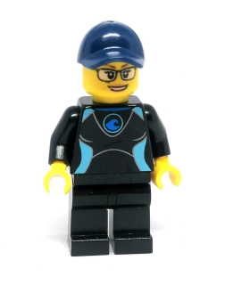 LH4443 LEGO HRANÁ MINIFIGURKA MODRÁ KOMBINÉZA