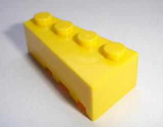 LH556 LEGO HRANÉ ZKOSENÉ KOSTKY VYSOKÉ 10 KS SE ČTYŘMI NOPKY
