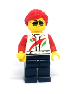 LH4451 LEGO HRANÁ MINIFIGURKA ŽENA ČERVENÉ VLASY