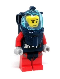 LH4460 LEGO HRANÁ MINIFIGURKA POTAPĚČ ČERVENÝ