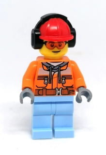 LH4470 LEGO HRANÁ MINIFIGURKA DĚLNÍK BRÝLE