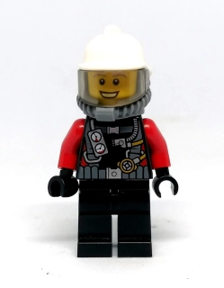 LH4508 LEGO HRANÁ MINIFIGURKA MUŽ HASIČ S MASKOU