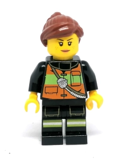 LH4522 LEGO HRANÁ MINIFIGURKA ŽENA HASIČKA